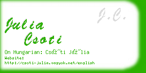 julia csoti business card